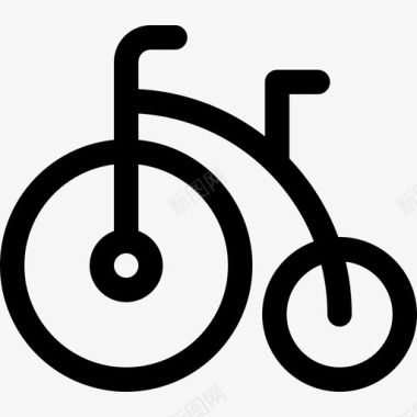 自行车马戏团63直线型图标图标