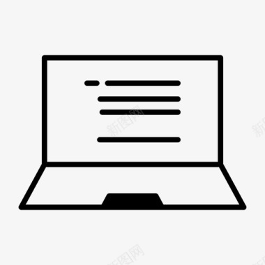 笔记本电脑浏览在线图标图标