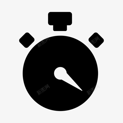 秒表时钟圈数图标svg_新图网 https://ixintu.com 健身 圈数 时钟 时间 秒表 计时器 运动
