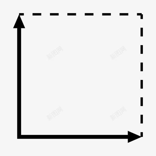 测量高度公制图标svg_新图网 https://ixintu.com 公制 单位 宽度 尺寸 测量 高度