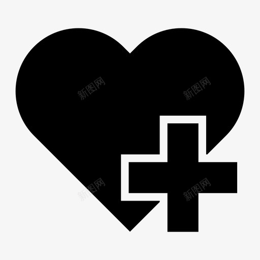 健康保健心脏图标svg_新图网 https://ixintu.com 保健 健康 医学 心理健康 心脏 脉搏