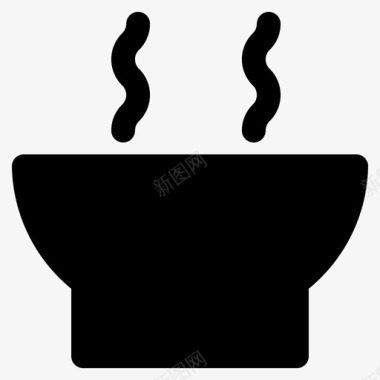 晚餐碗食物图标图标