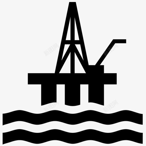 石油平台海上钻井石油钻机图标svg_新图网 https://ixintu.com 平台 泄漏 海上 环境 石油 钻井 钻机 风险