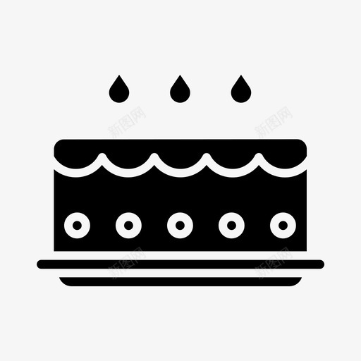 蛋糕庆典活动图标svg_新图网 https://ixintu.com 庆典 活动 聚会 蛋糕
