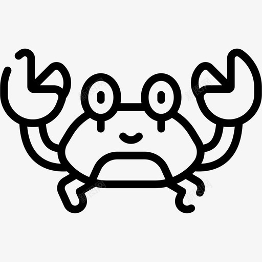 螃蟹海洋生物32直系图标svg_新图网 https://ixintu.com 海洋生物32 直系 螃蟹