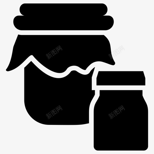 罐子瓶子容器图标svg_新图网 https://ixintu.com 容器 瓶子 罐子 零废物标志 骨灰盒