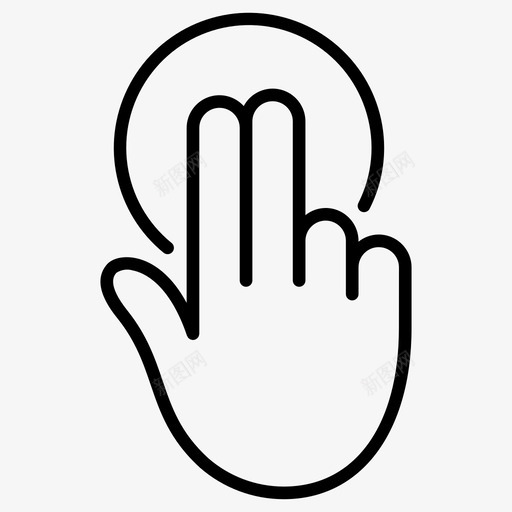 两个手指点击手势触摸图标svg_新图网 https://ixintu.com 两个 优化 开发 手势 手指 搜索引擎 点击 触摸