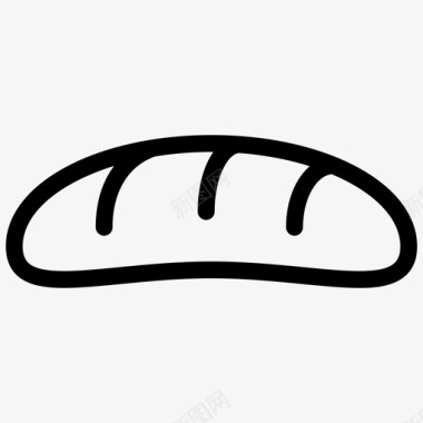 面包法式面包面包房图标图标
