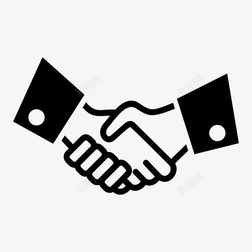 握手协议业务图标svg_新图网 https://ixintu.com 业务 交易 会议 协议 合作关系 握手