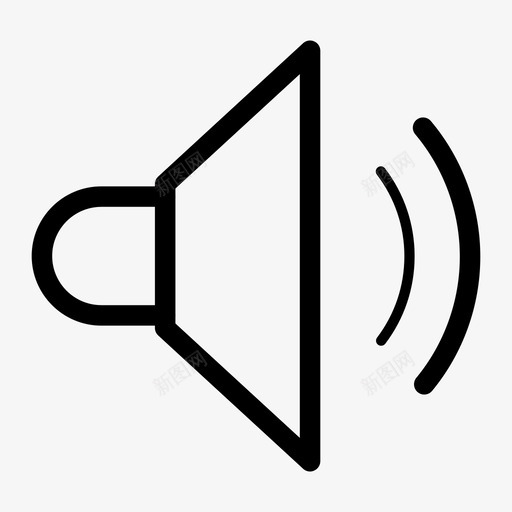 音量收听声音图标svg_新图网 https://ixintu.com 声音 扬声器 收听 音量 音量设置