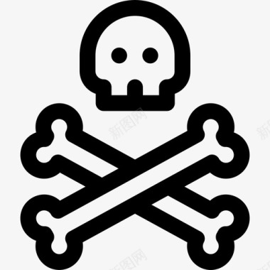 海盗网络犯罪图标图标