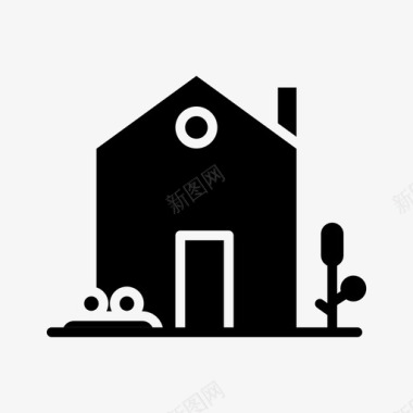 建筑物住宅房产图标图标