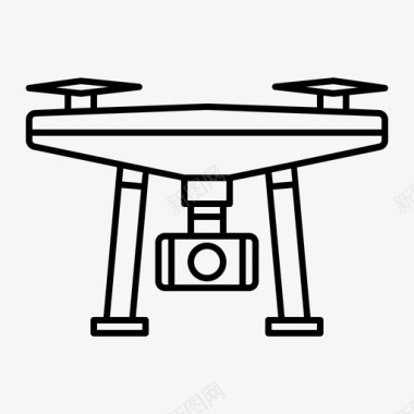 无人机相机dji幻影图标图标