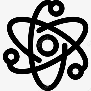 原子核能2线性图标图标
