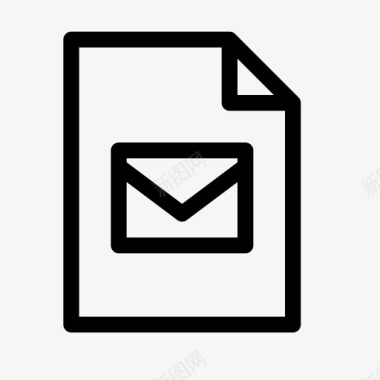 电子邮件文件附件文档图标图标