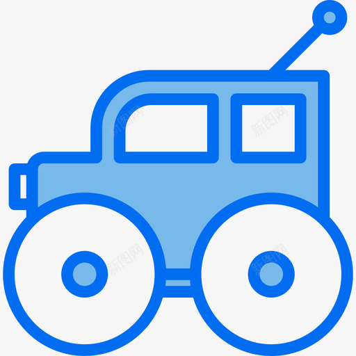 车玩具8蓝色图标svg_新图网 https://ixintu.com 玩具8 蓝色 车
