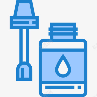 胶水办公用品6蓝色图标图标