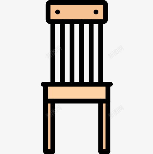 椅子家具132彩色图标svg_新图网 https://ixintu.com 家具 彩色 椅子
