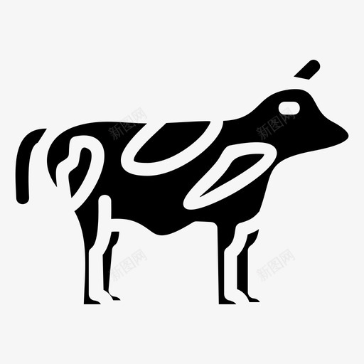 牛动物牛肉图标svg_新图网 https://ixintu.com 农场 动物 牛奶 牛肉