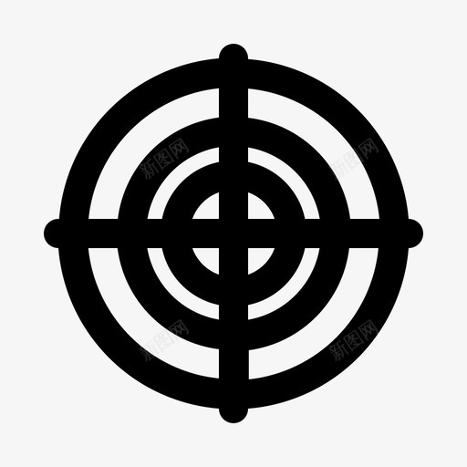 射箭瞄准十字准星图标svg_新图网 https://ixintu.com 十字准星 射箭 游戏 目标 瞄准 运动 运动线v2