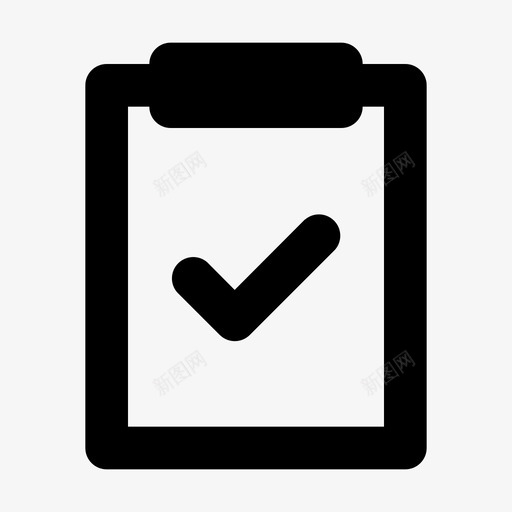 任务接受剪贴板图标svg_新图网 https://ixintu.com 业务 任务 剪贴板 接受 文件