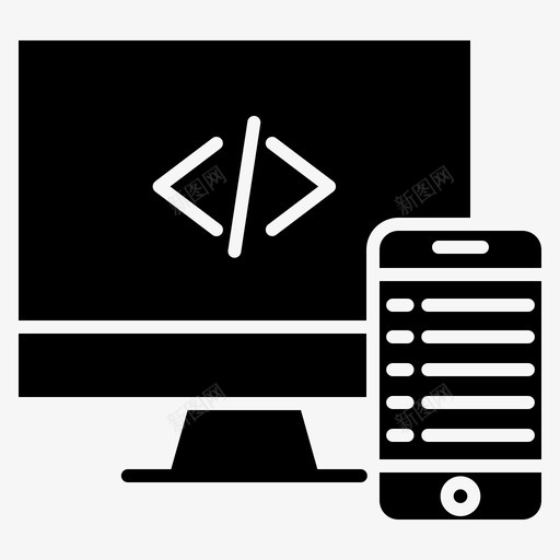 手机编码开发软件图标svg_新图网 https://ixintu.com 开发 手机编码 软件