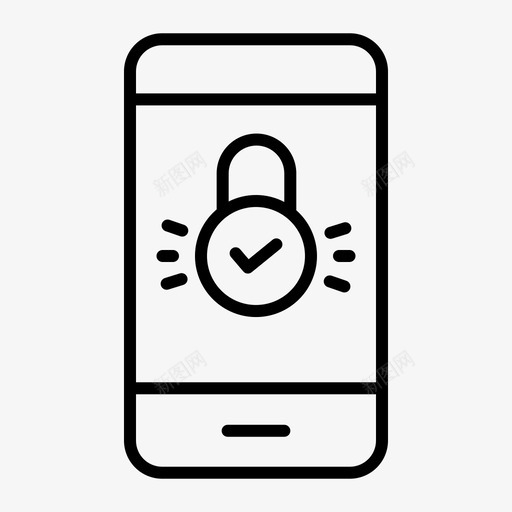 锁移动密码图标svg_新图网 https://ixintu.com 安全 密码 移动 锁