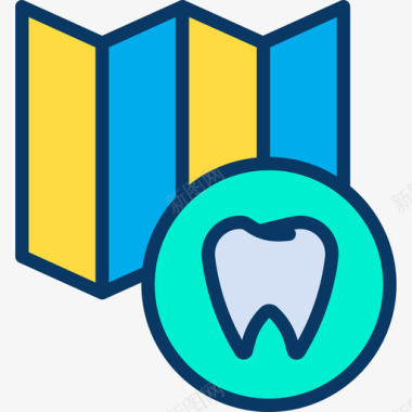 位置牙齿17线颜色图标图标
