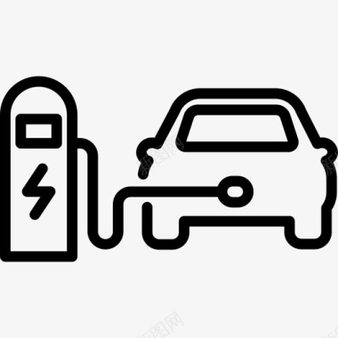 电动汽车充电站汽车电动汽车图标图标