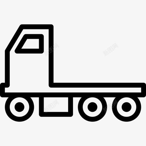 卡车8号车厢直线型图标svg_新图网 https://ixintu.com 8号 卡车 直线 线型 车厢