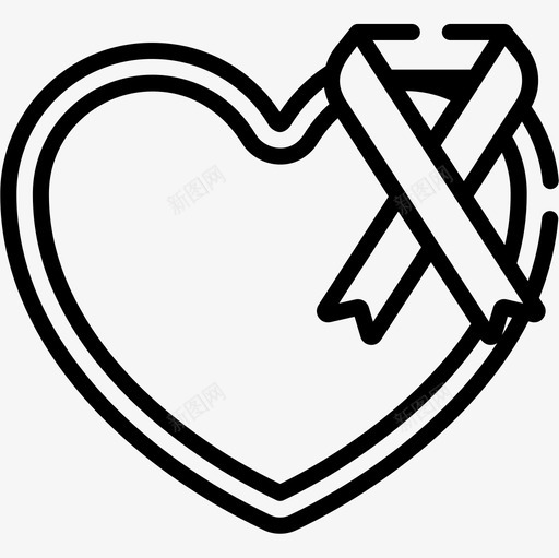 癌症世界癌症意识日8线性图标svg_新图网 https://ixintu.com 世界 意识 癌症 线性