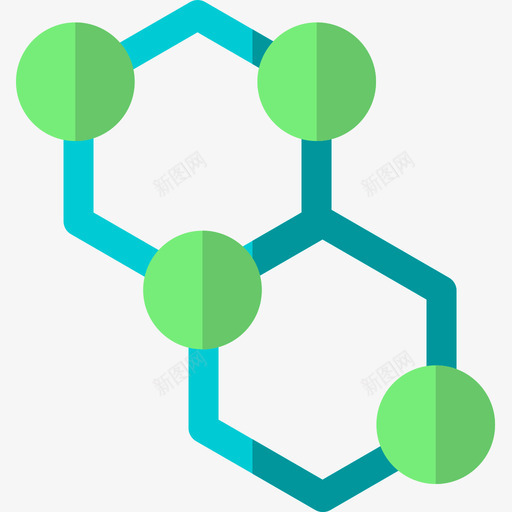 分子结构生物工程10扁平图标svg_新图网 https://ixintu.com 分子结构 扁平 生物工程