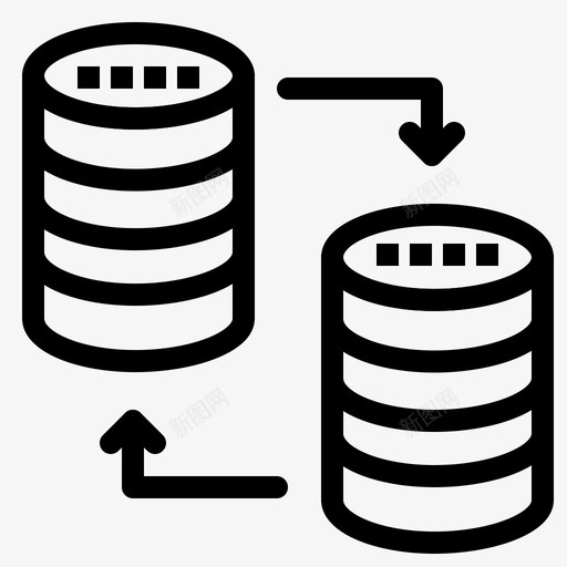 数据库服务器共享图标svg_新图网 https://ixintu.com sql web 共享 存储 托管 数据库 服务器