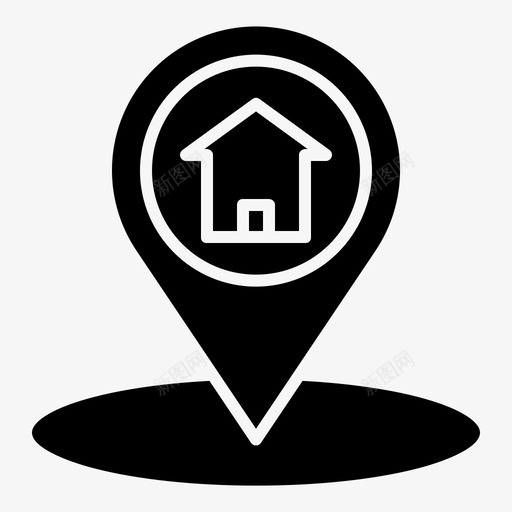 地址联系人家庭图标svg_新图网 https://ixintu.com pin 地图 地址 家庭 联系人