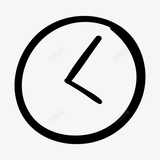 时钟商务手绘图标svg_新图网 https://ixintu.com 商务 手绘 时钟 标板 标绘 草图