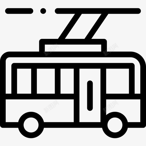 汽车公共交通21直线图标svg_新图网 https://ixintu.com 交通 公共 汽车 直线