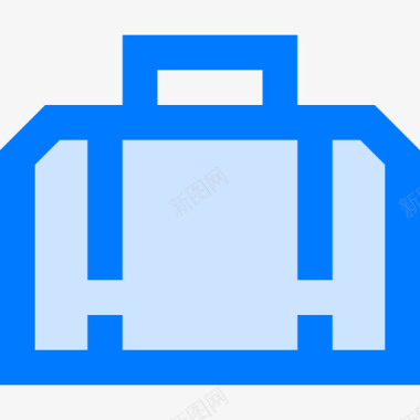 行李机场111蓝色图标图标