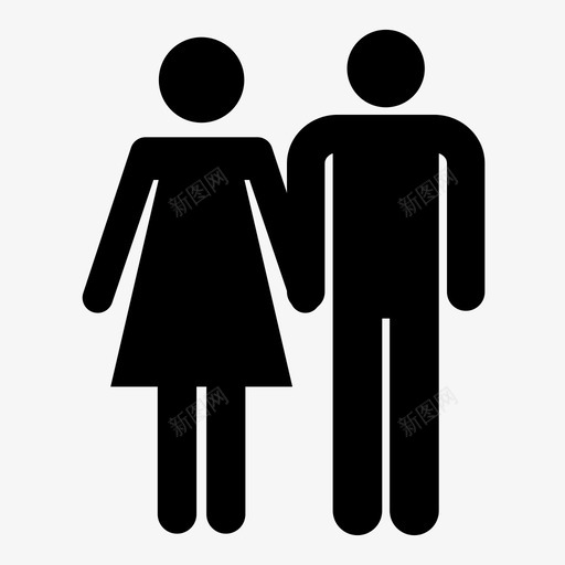 异性恋夫妻订婚图标svg_新图网 https://ixintu.com 夫妻 异性 恋爱 结婚 订婚