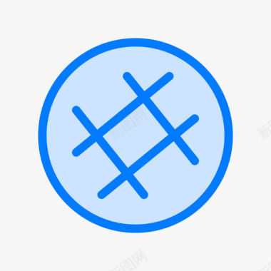Slack社交媒体58蓝色图标图标