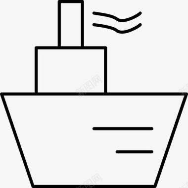 货物船舶船运图标图标