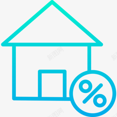 百分比不动产150坡度图标图标