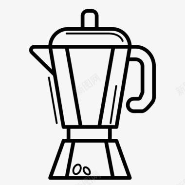 采购产品茶壶咖啡热饮图标图标