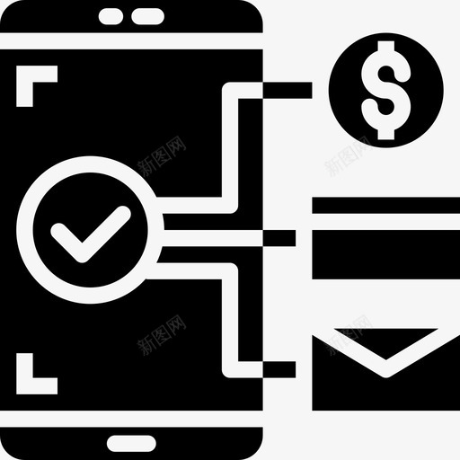 检查智能手机应用程序5填充图标svg_新图网 https://ixintu.com 填充 应用程序 手机 智能 检查