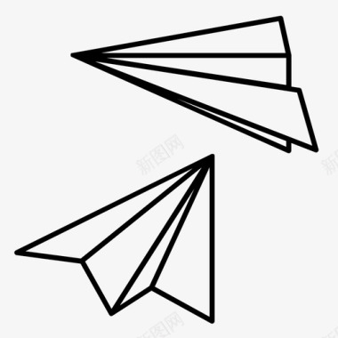 纸飞机商务教育图标图标