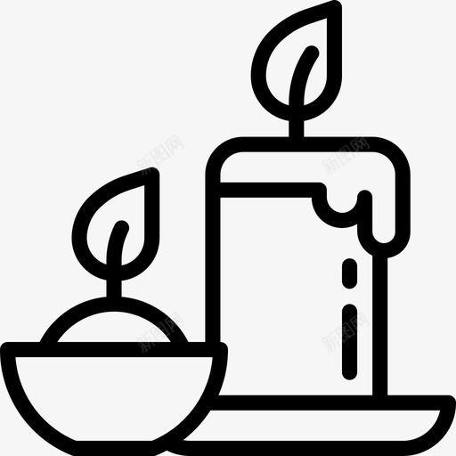 蜡烛spa27直线型图标svg_新图网 https://ixintu.com spa 直线 线型 蜡烛