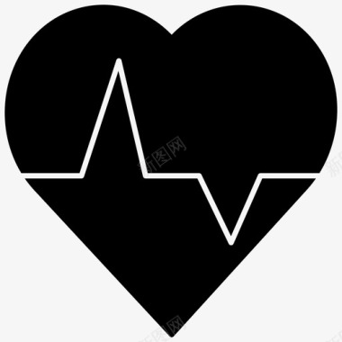 心脏病学护理健康图标图标