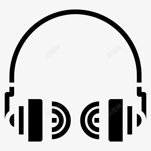 耳机活动社区图标svg_新图网 https://ixintu.com 人员 关系 活动 牢固 社区 耳机 连接 通信