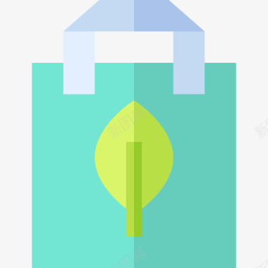 回收袋可持续能源29扁平图标图标
