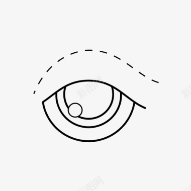 眼睑整形衰老眼睑图标图标
