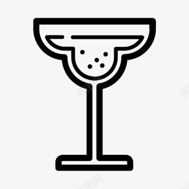 国际鸡尾酒饮料玻璃杯图标图标